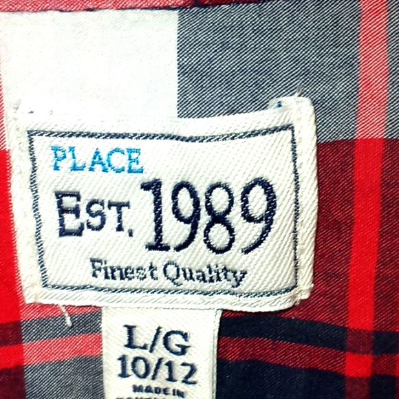 TCP Red Plaid Button Down  Shirt-10/12 - Picture 7 of 9